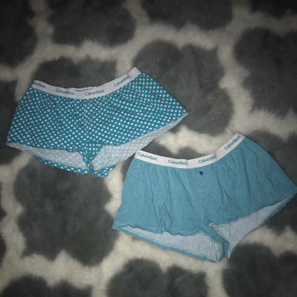 calvin klein sleep shorts (only stripped pair)